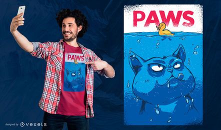 Diseño de camiseta de patas Diseño de camiseta de patas