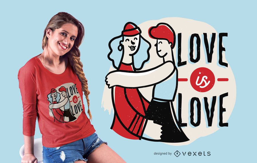 Love is love t-shirt design Love is love t-shirt design