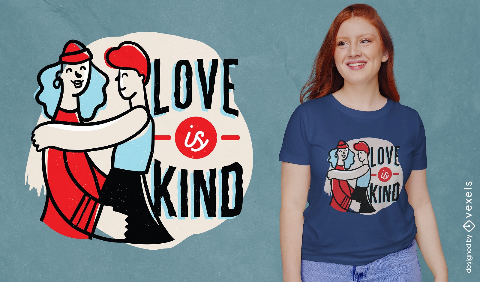 Liebe ist lesbisches Paar-T-Shirt-Design der Liebe