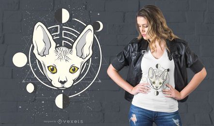 Design de camisetas do Space Cat