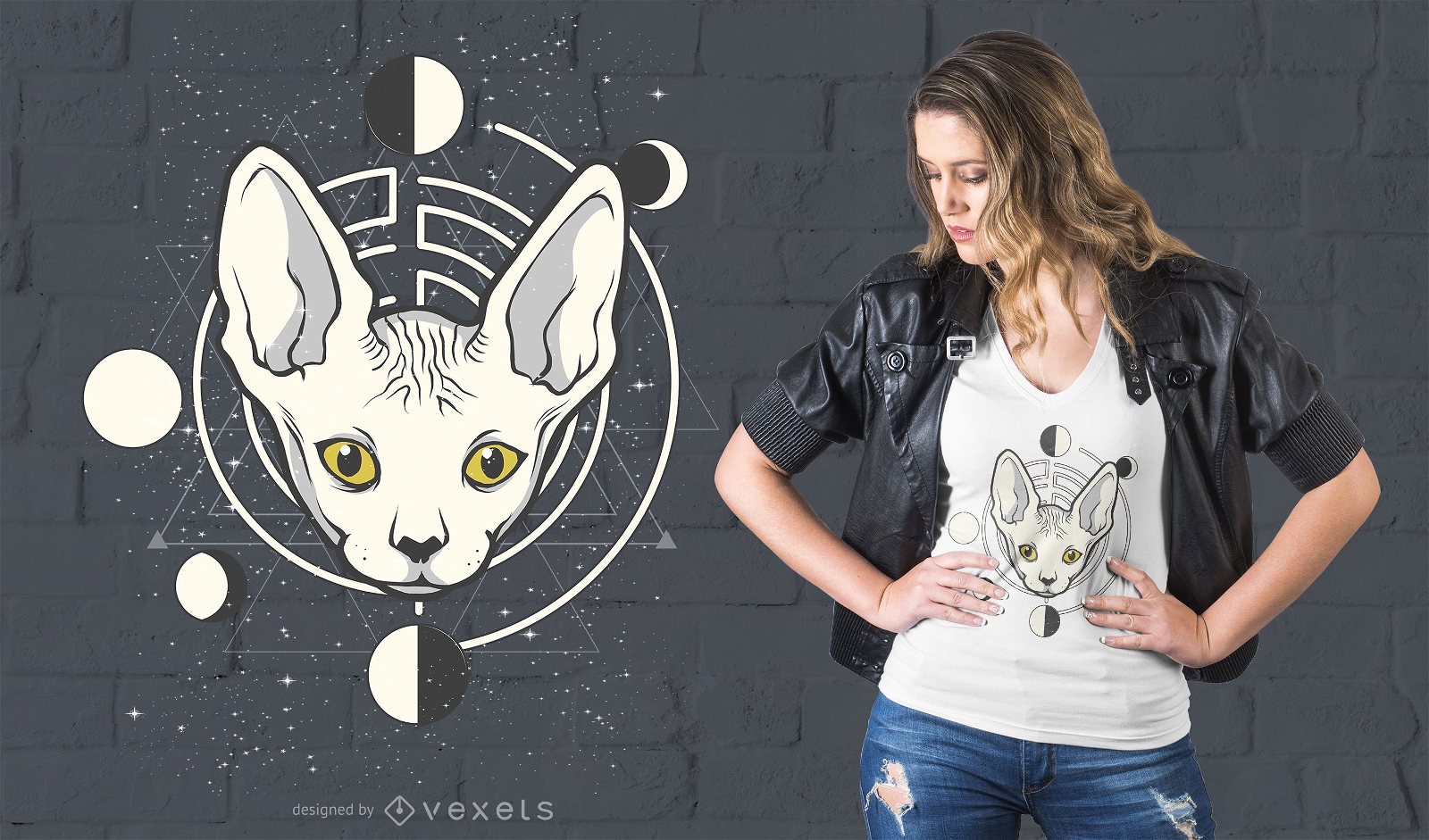 Space Cat T-shirt Design