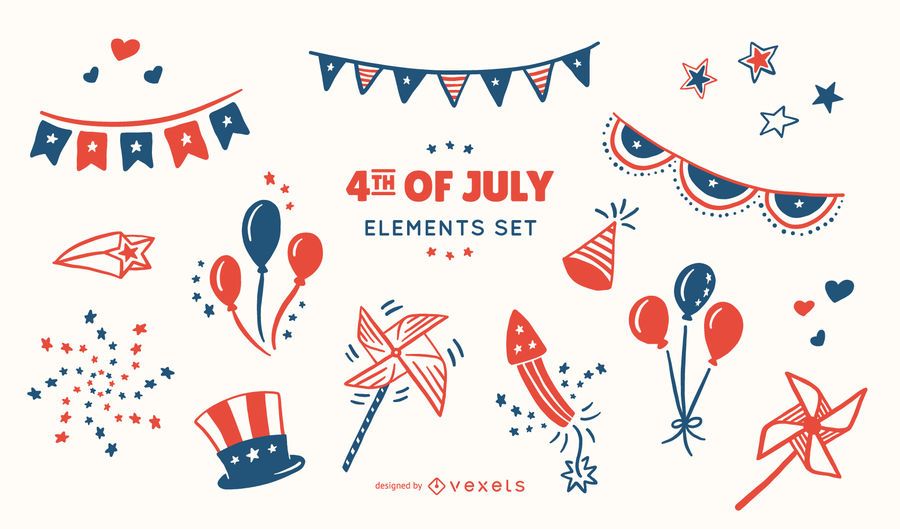 4. Juli Elements Set 4. Juli Elements Set