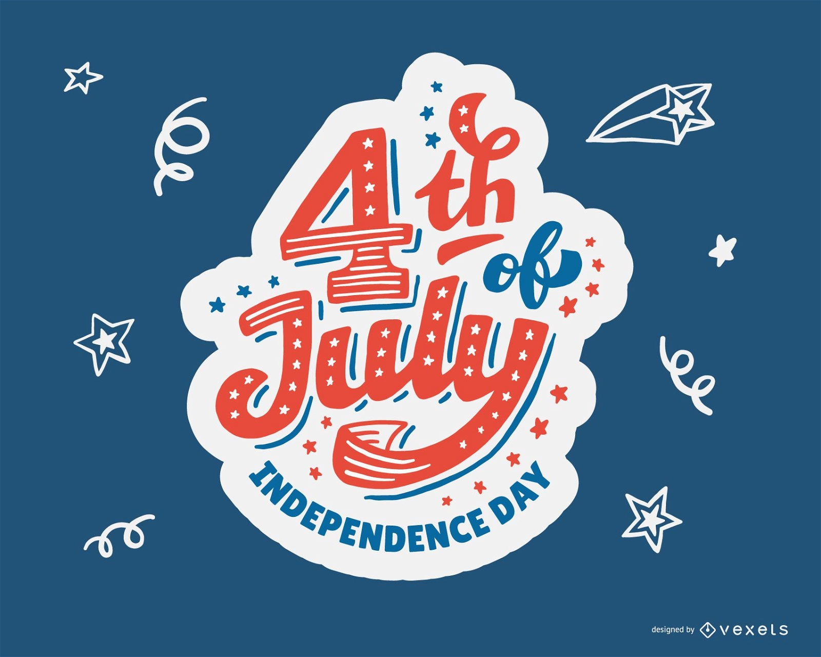 4. Juli Independence Day Design