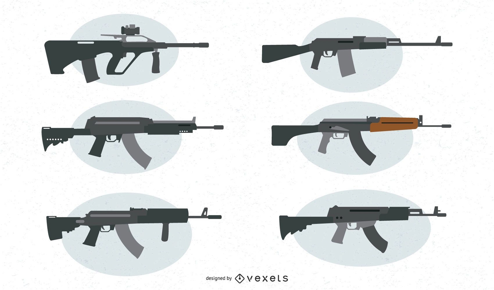 Conjunto de vectores de armas de asalto