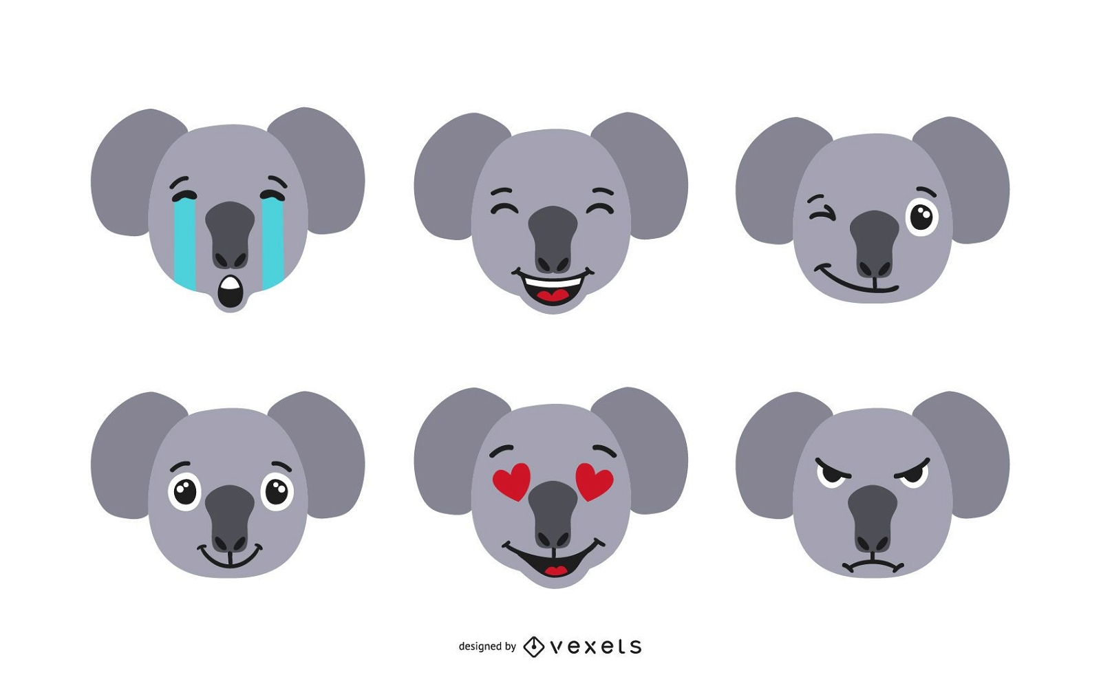 Conjunto de Koala Emoji