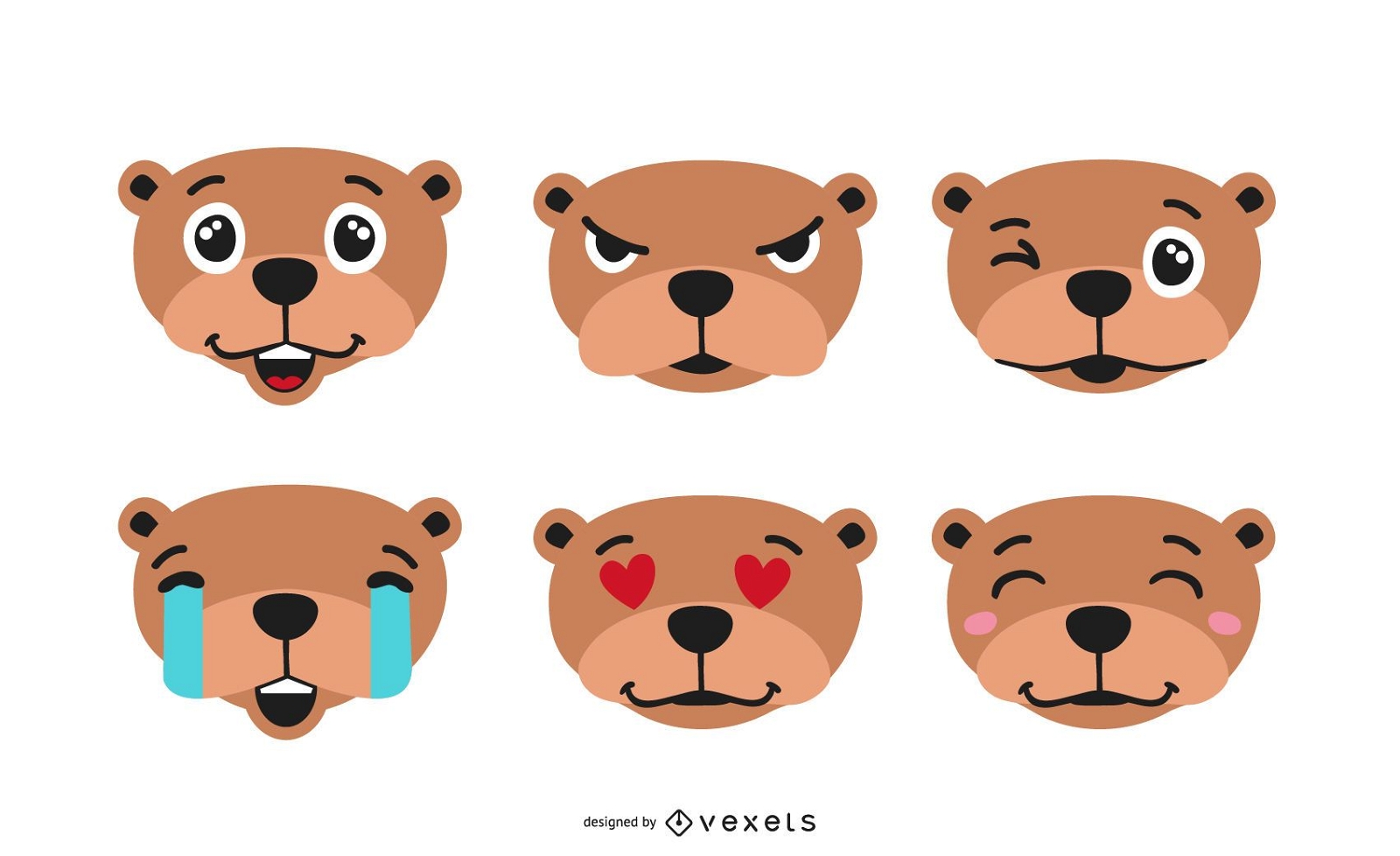 Conjunto de emoji de marmota
