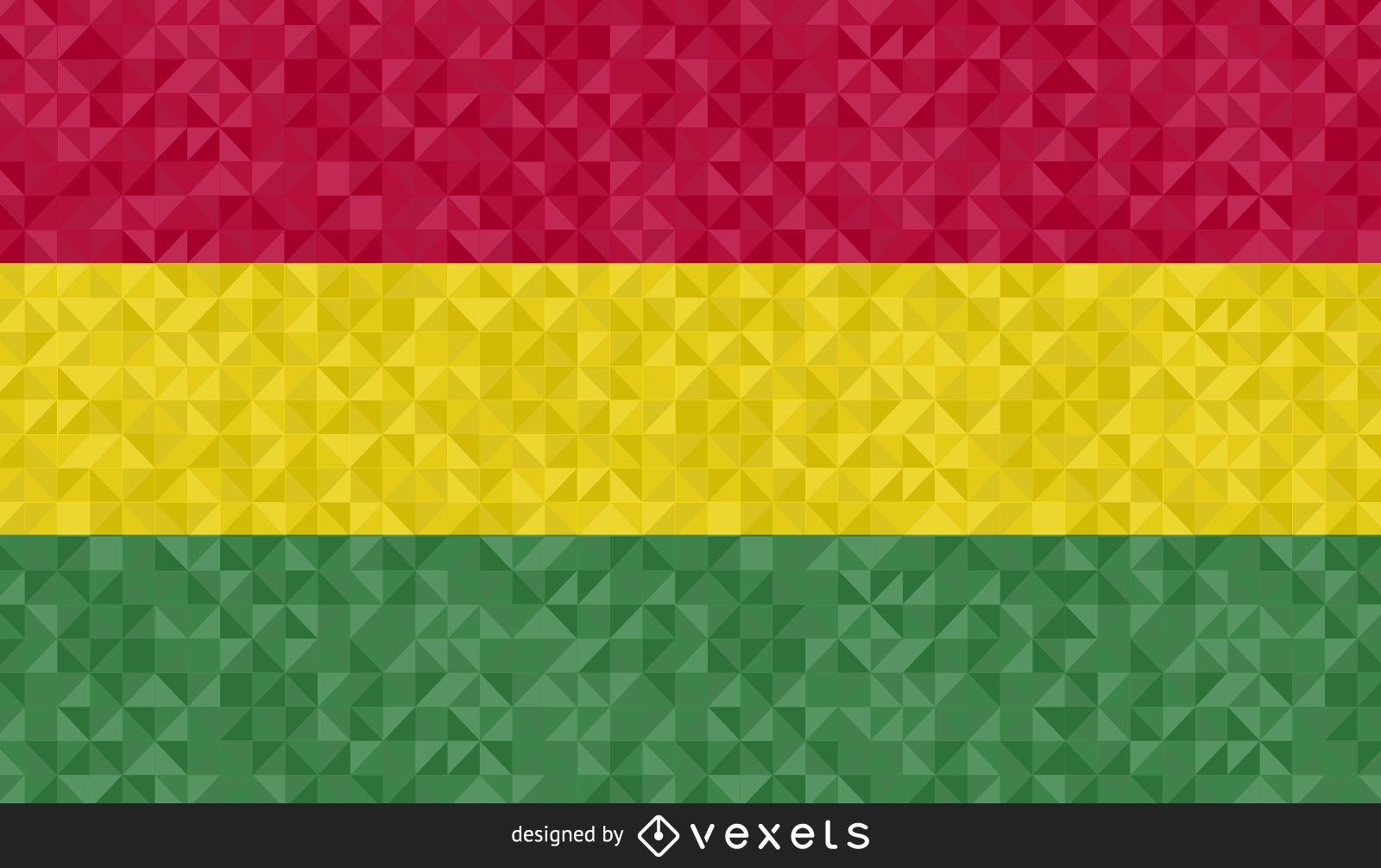 Polygonal Flag Vector Design