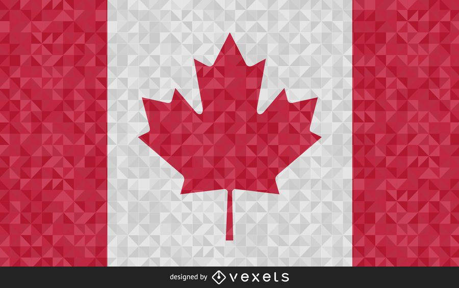 Bandera de Canadá Resumen Diseño Bandera de Canadá Resumen Diseño