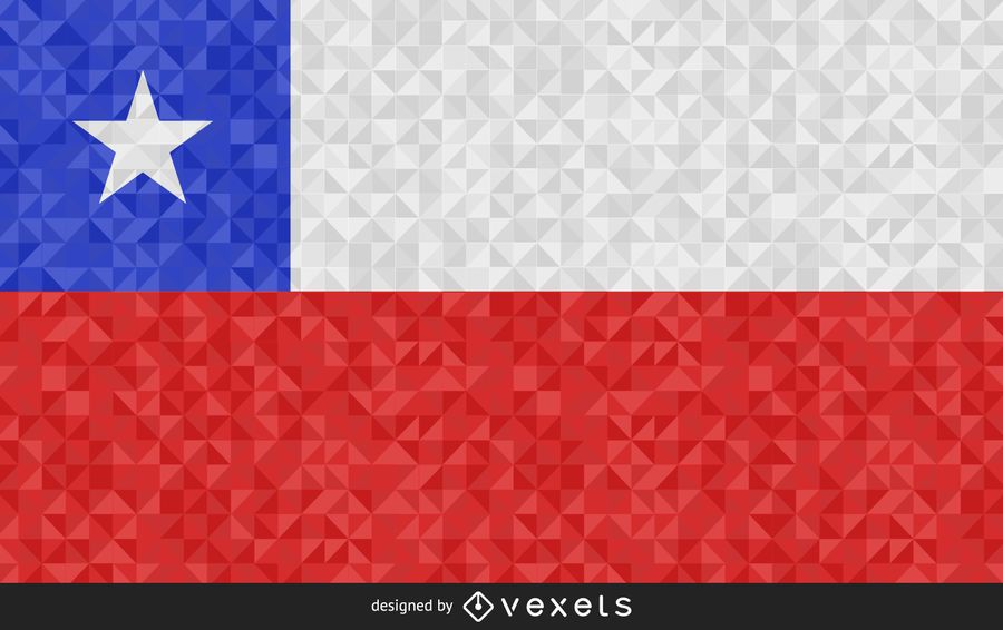 Bandera de chile diseño abstracto Bandera de chile diseño abstracto