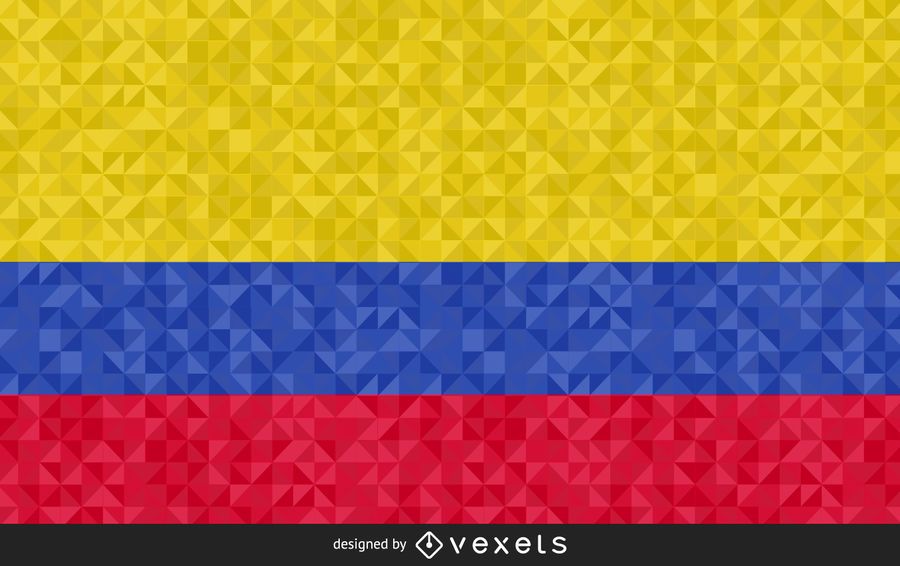 Bandera de Colombia Diseño Abstracto Bandera de Colombia Diseño Abstracto