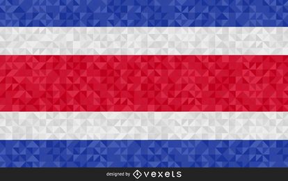 Bandeira do design abstrato de Costa Rica Bandeira do design abstrato de Costa Rica