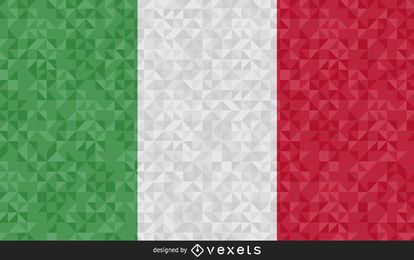 Flag of Italy polygonal Design