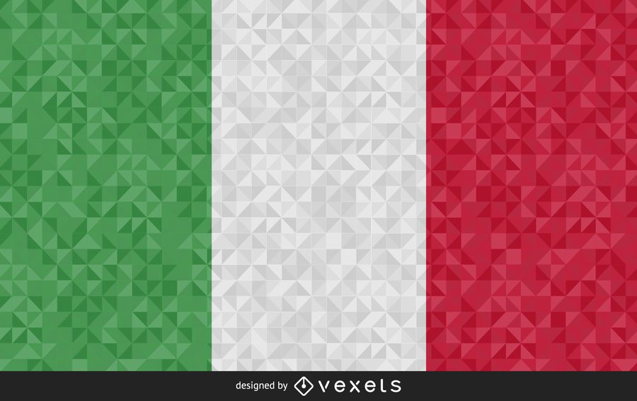 Bandera de diseño abstracto de Italia Bandera de diseño abstracto de Italia