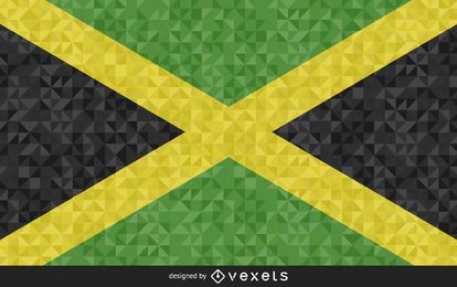 Bandera de Jamaica Diseño Abstracto Bandera de Jamaica Diseño Abstracto