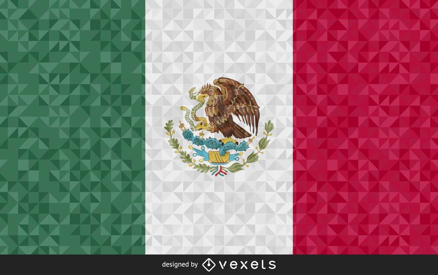 Bandeira do design abstrato de México Bandeira do design abstrato de México