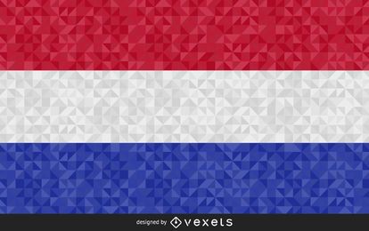 Bandera de Holanda Diseño Abstracto Bandera de Holanda Diseño Abstracto