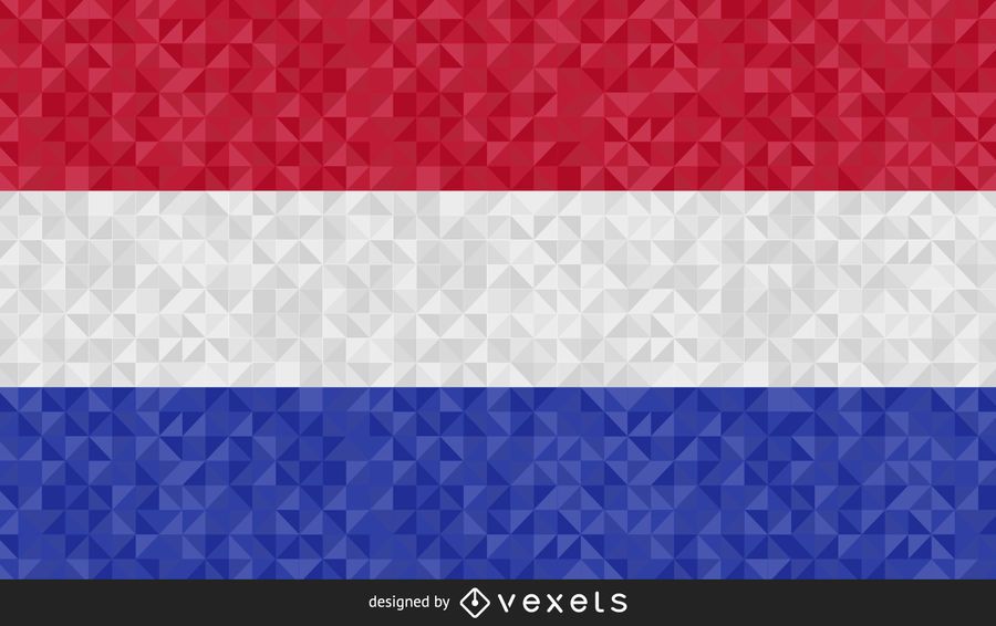 Bandeira do design abstrato de Holanda Bandeira do design abstrato de Holanda