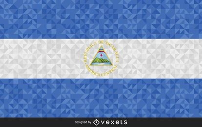Flag of El Salvador polygonal Design