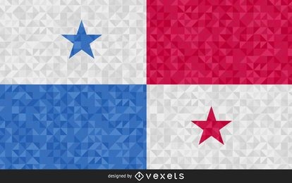Flag of Panama polygonal Design
