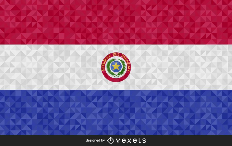Bandeira do desenho abstrato de Paraguai Bandeira do desenho abstrato de Paraguai
