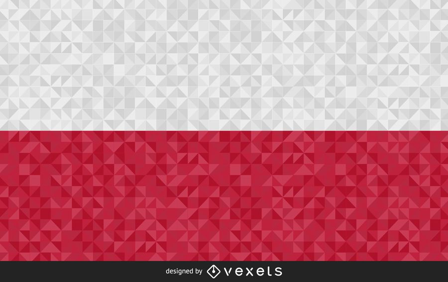 Bandera de Polonia Resumen Diseño Bandera de Polonia Resumen Diseño