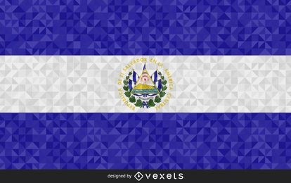 El Salvador polygonal Flag