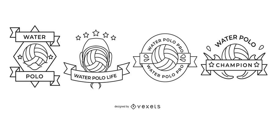 Water Polo Badges Set Water Polo Badges Set