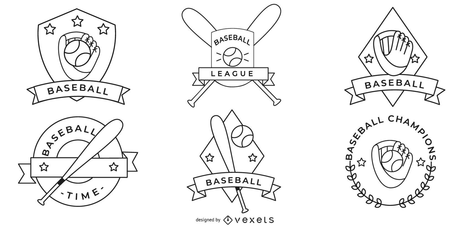 Colección de insignias de béisbol