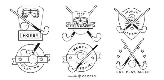 Hockey Badges Design 