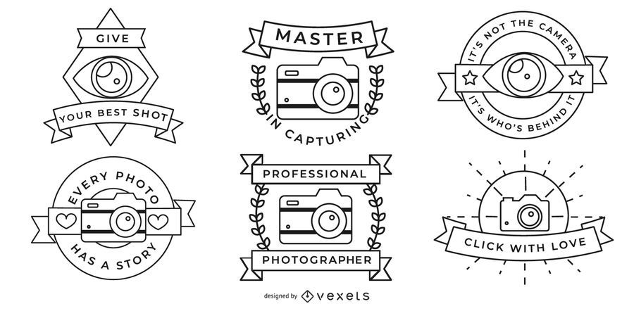Conjunto de placas de fotógrafo Conjunto de placas de fotógrafo