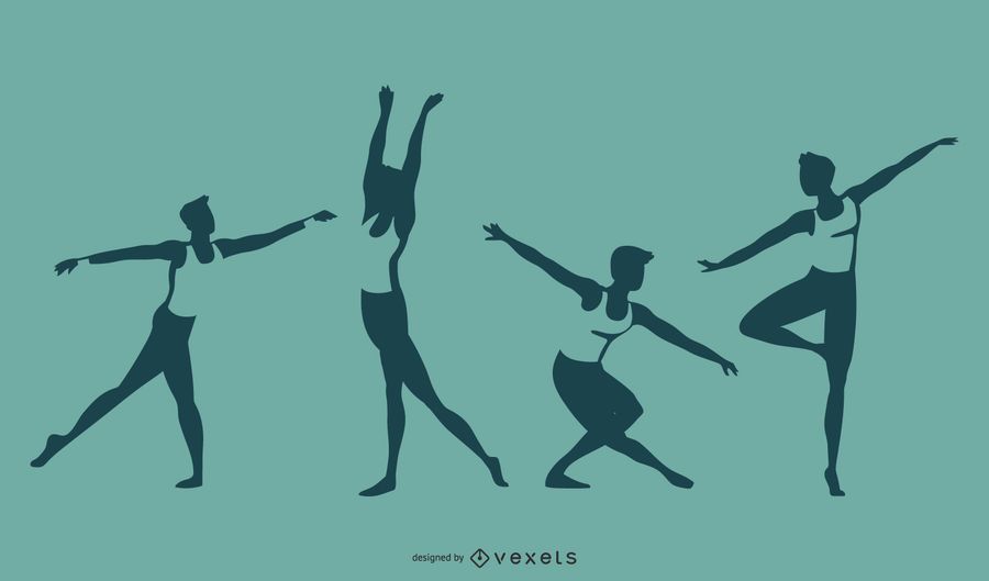 Ballet Dance Silhouette Set Ballet Dance Silhouette Set
