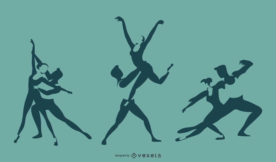 Ballet Duet Silhouette Design Ballet Duet Silhouette Design