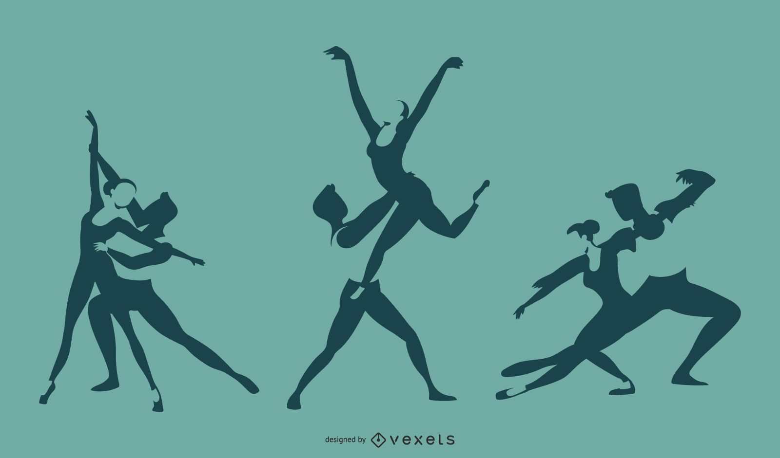 Ballett Duett Silhouette Design