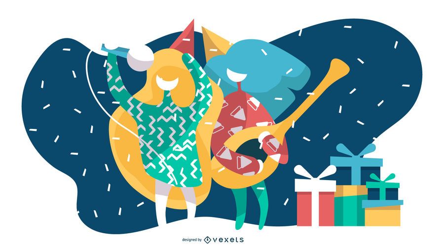 Karaoke birthday party illustration Karaoke birthday party illustration