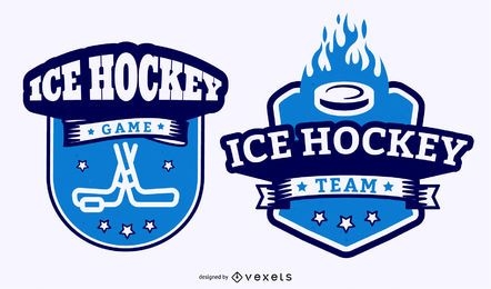 Ice Hokey Sports Badges 