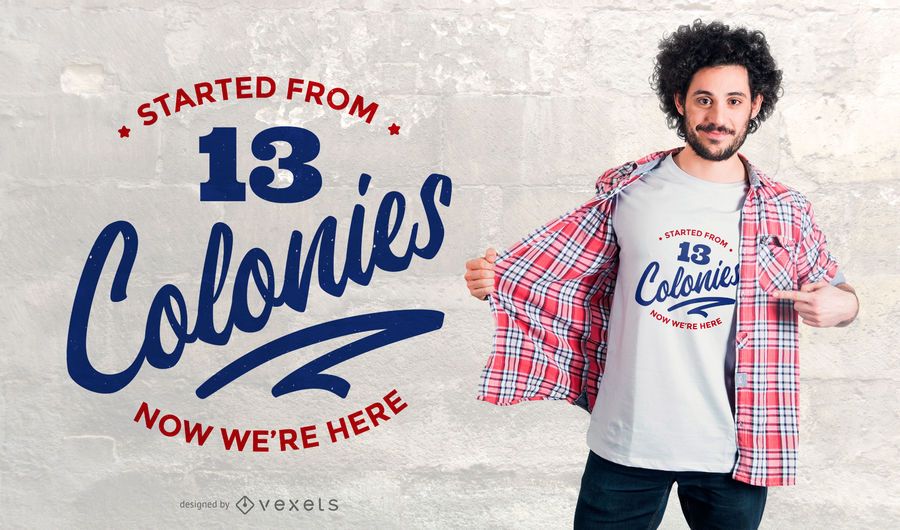 colonies t-shirt design colonies t-shirt design