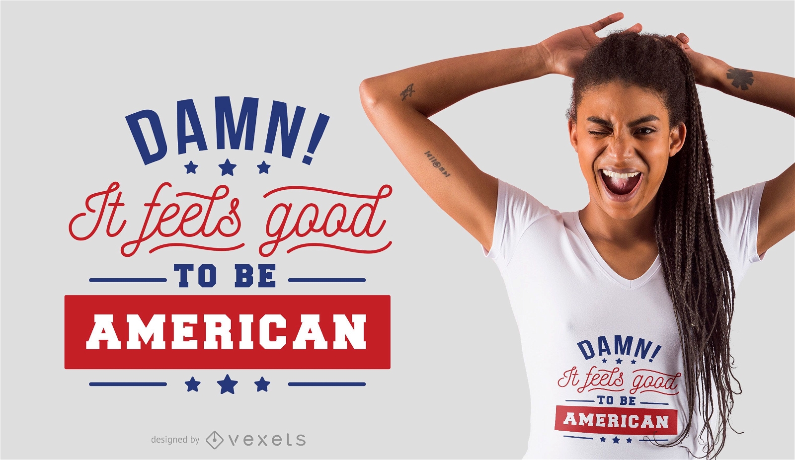 Good to be american t-shirt design