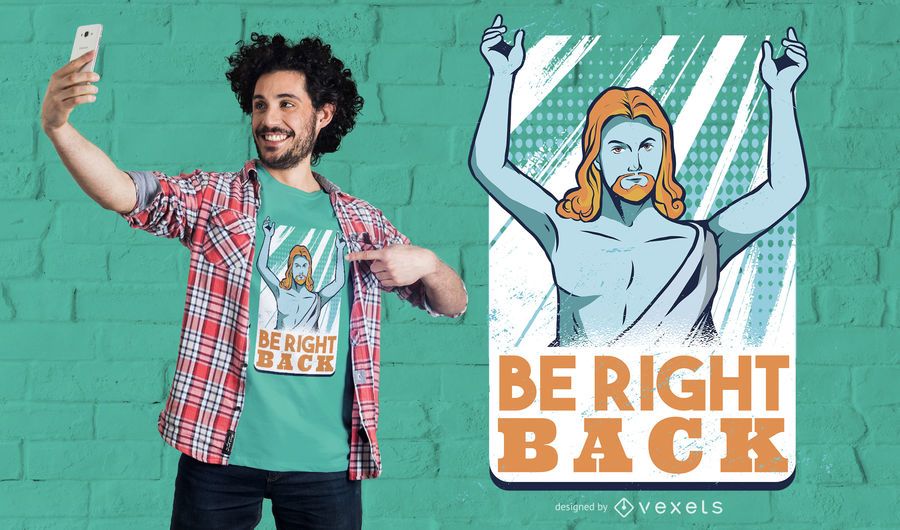 Be right back t-shirt design Be right back t-shirt design