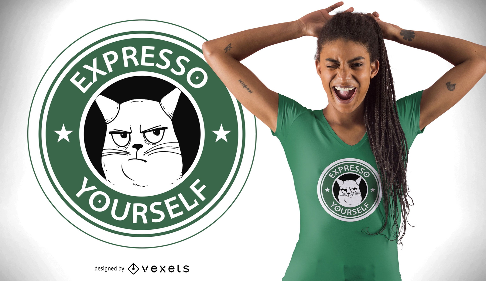 Diseño de camiseta Expresso Yourself