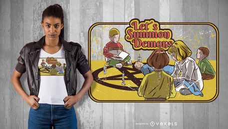 Summon Demon T-shirt Design Summon Demon T-shirt Design