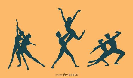 Ballet Dance Silhouette Vector 
