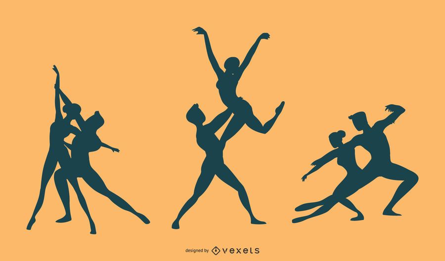 Ballet dance silueta vector Ballet dance silueta vector