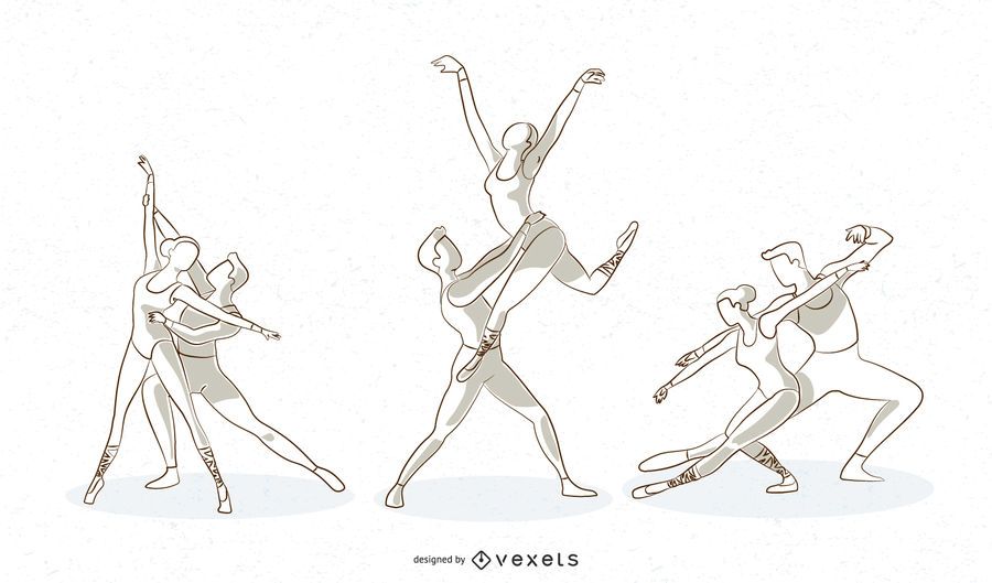 Ballet Line Vector Set Ballet Line Vector Set