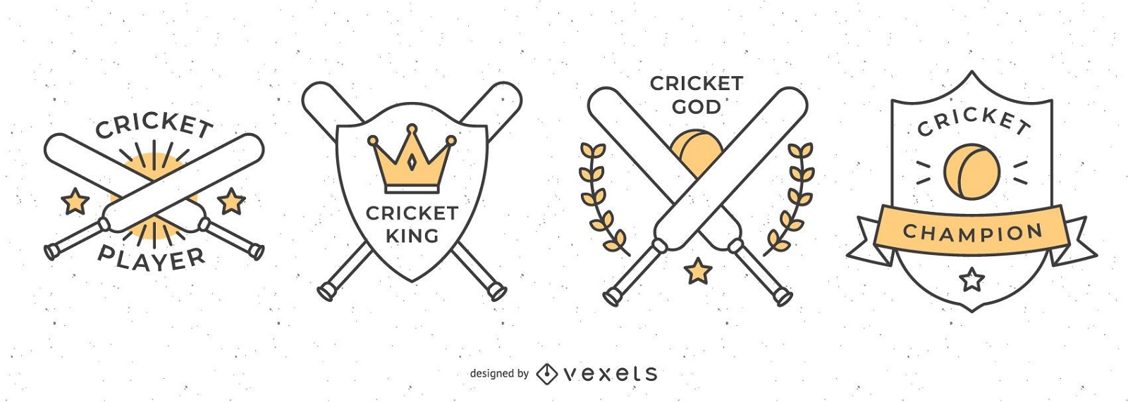 Cricket-Abzeichen-Sammlung