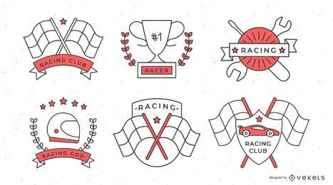 Formula 1 Racing Badge Set Formula 1 Racing Badge Set