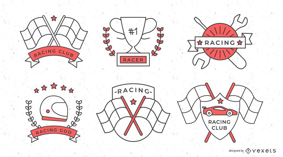 Formula 1 Racing Badge Set Formula 1 Racing Badge Set