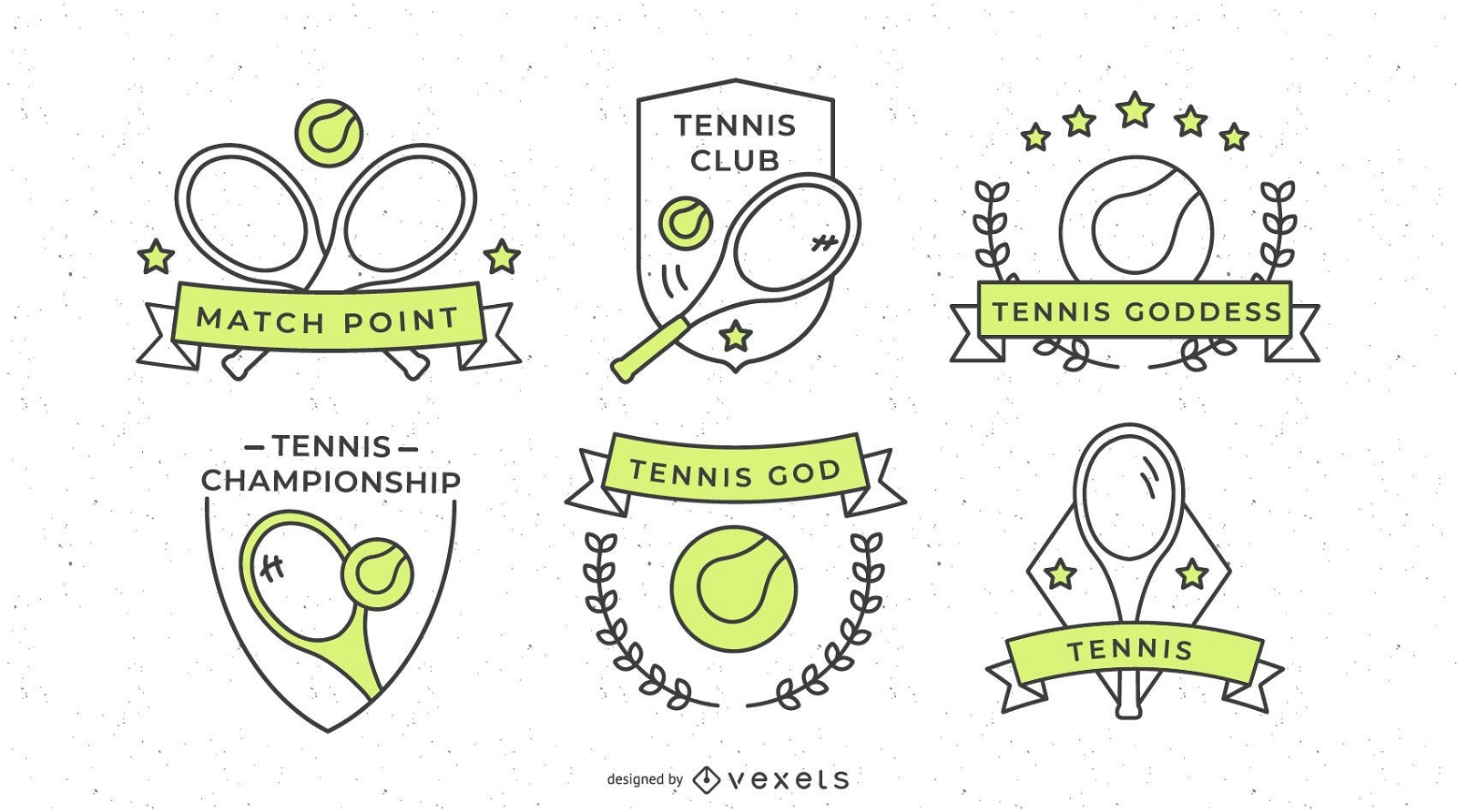 Tennis Sport Abzeichen Design