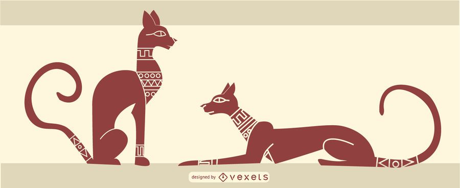 stylish egyptian cat design stylish egyptian cat design