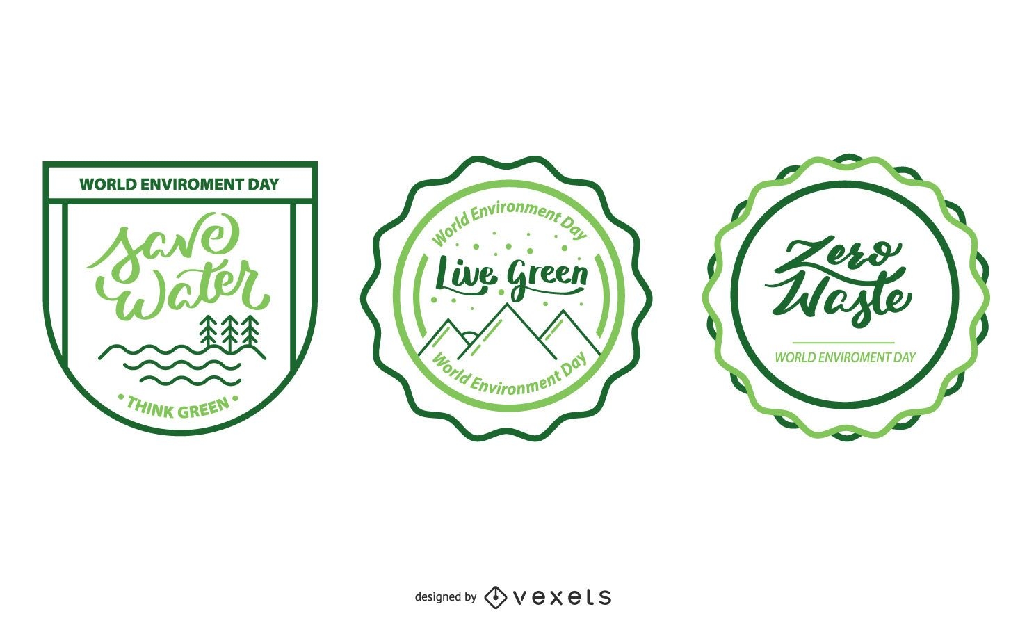 Ecologic badge designs