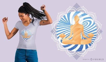 Wirbel Meditation T-Shirt Design